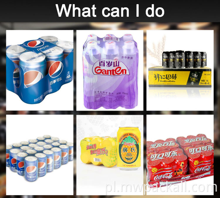 Wewnętrzne pudełko kartonowe lub półautomatyczna maszyna do pakowania w folię termokurczliwą do pakowania na gorąco